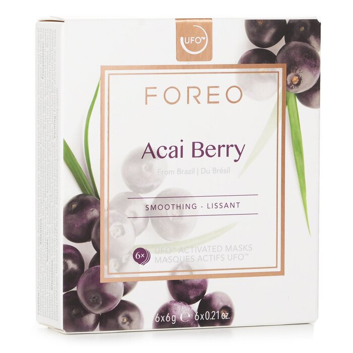 Ufo Smoothing Mask - Acai Berry (for Fine Lines & Wrinkles) - 6x6g