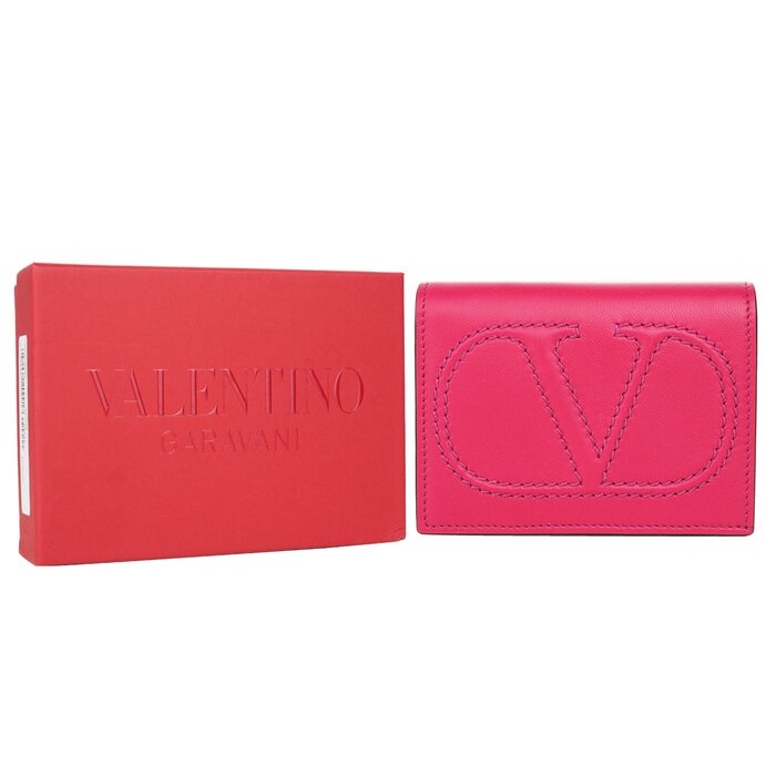 Valentino Flap French Wallet - Fushcia