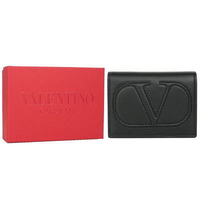 Valentino Flap French Wallet - Black