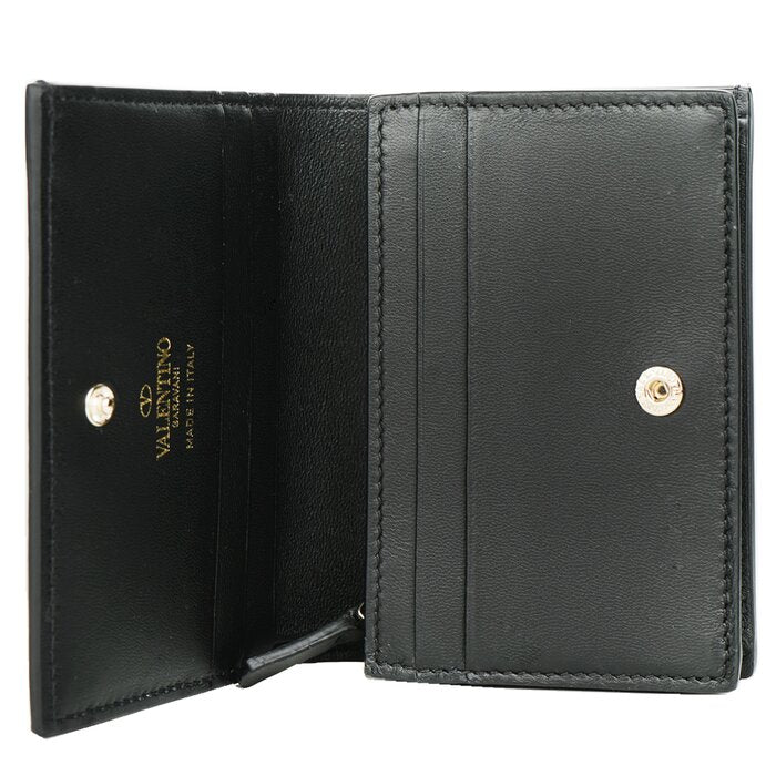 Valentino Flap French Wallet - Black