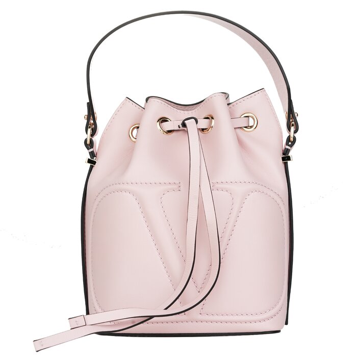 Valentino  Small Vlogo Bucket Bag - Pink