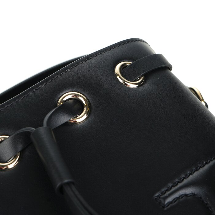 Valentino Small Vlogo Bucket Bag - Black