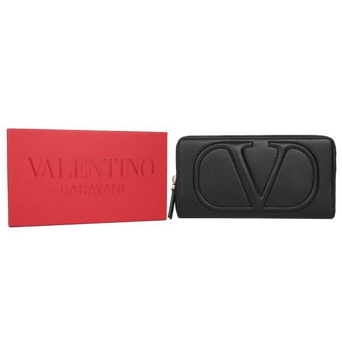 Valentino Zip Around Contintent Wallet - Beige