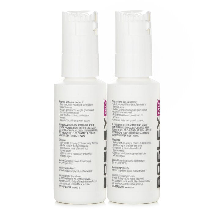 Womens Hair Regrowth Treatment Spray (minoxidil Topical Solution 2%) - 60ml x 2