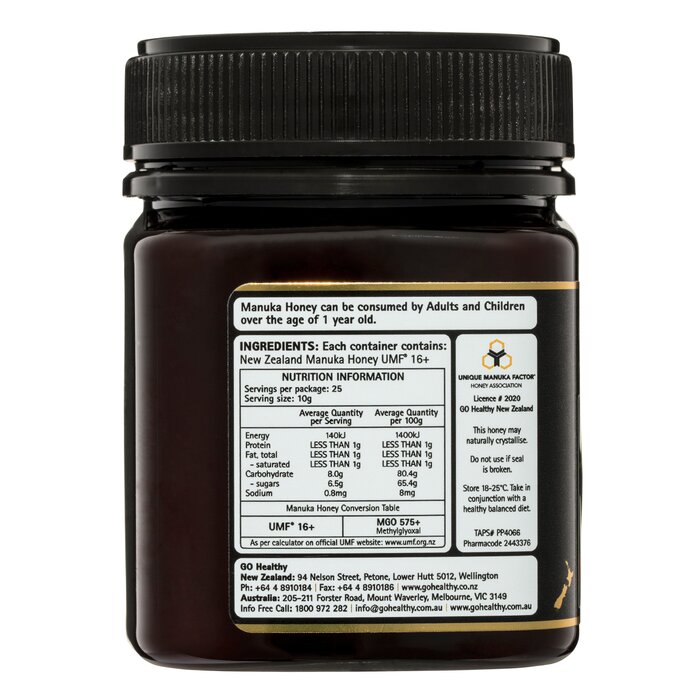 [authorized Sales Agent] Go Healthy Go Manuka Honey Umf 16+ 250gm - 250gm