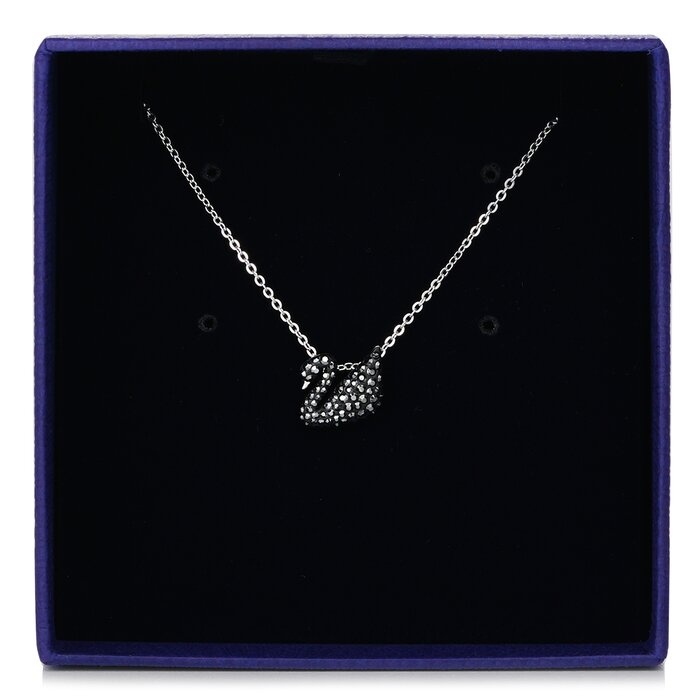 Swarovski Iconic Swan Pendant Swan 5347330  - Small, Black, Rhodium Plated - Black