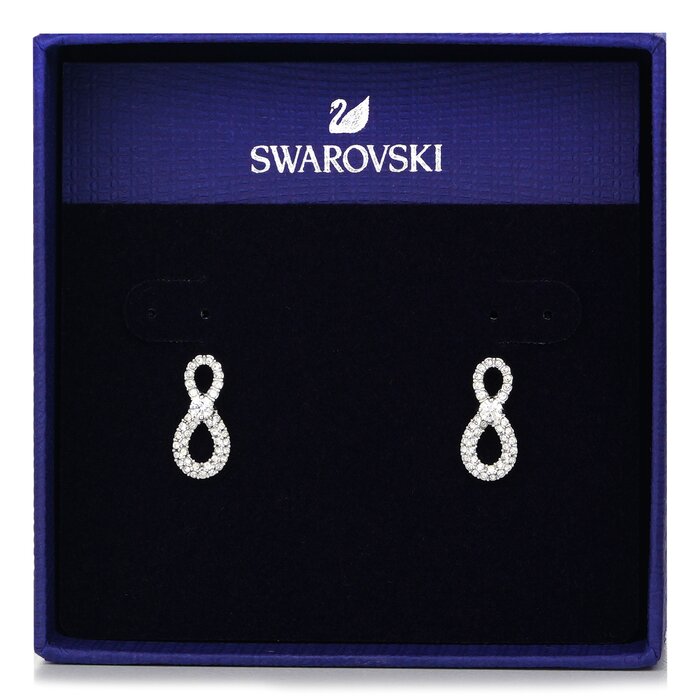 Swarovski Infinity Drop Earrings 5518880  - Infinity, White, Rhodium Plated - White