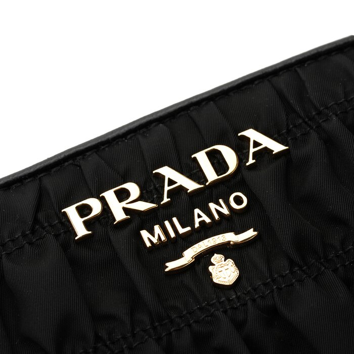 Prada Tessuto Gaufre Sling Bag 1bh152 - Black