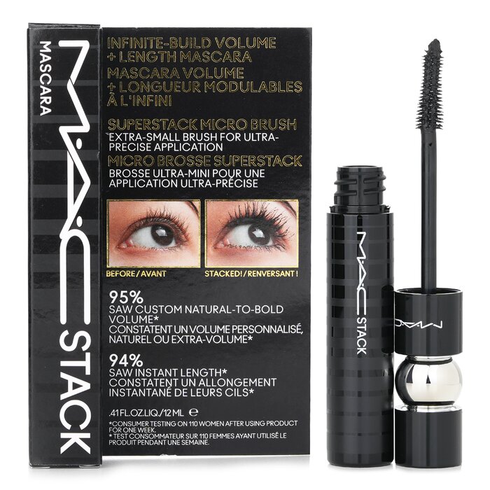 Stack Micro Mascara - # Black - 12ml/0.41oz