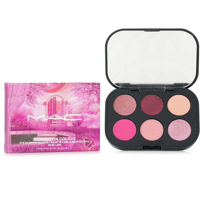 Connect In Colour Eye Shadow (6x Eyeshadow) Palette - # Rose Lens - 6.25g/0.22oz