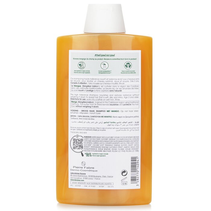 Shampoo With Mango (nourishing Dry Hair) - 400ml/13.5oz