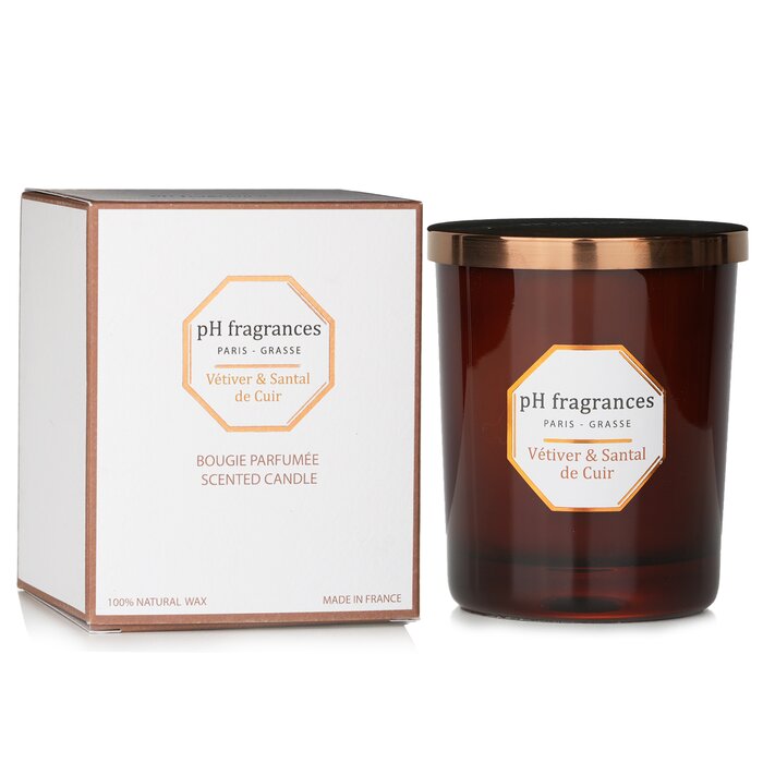 Scented Candle - Vetiver & Santal De Cuir - 180g/6.3oz