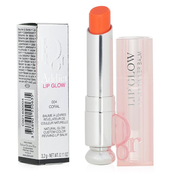 (xy)dior Addict Lip Glow Reviving Lip Balm - #004 Coral - 3.2g/0.11oz