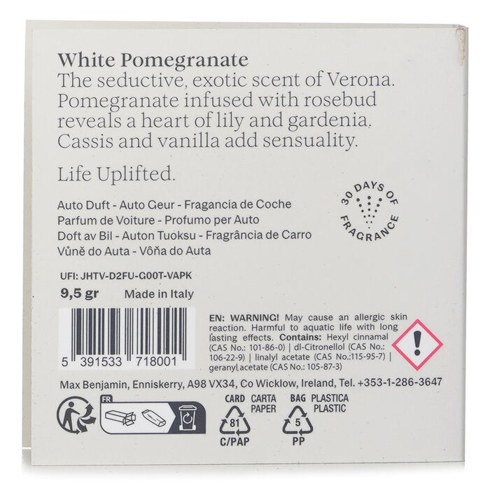 Car Fragrance Refill - White Pomegranate - 1pc