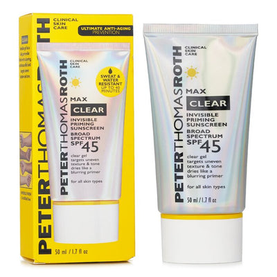 Max Clear Invisible Priming Sunscreen Spf 45 - 50ml/1.7oz