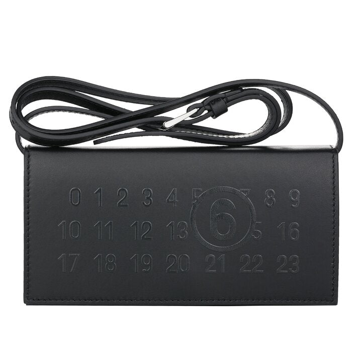 Mm6 Numeric Logo Crossbody Bag - Black