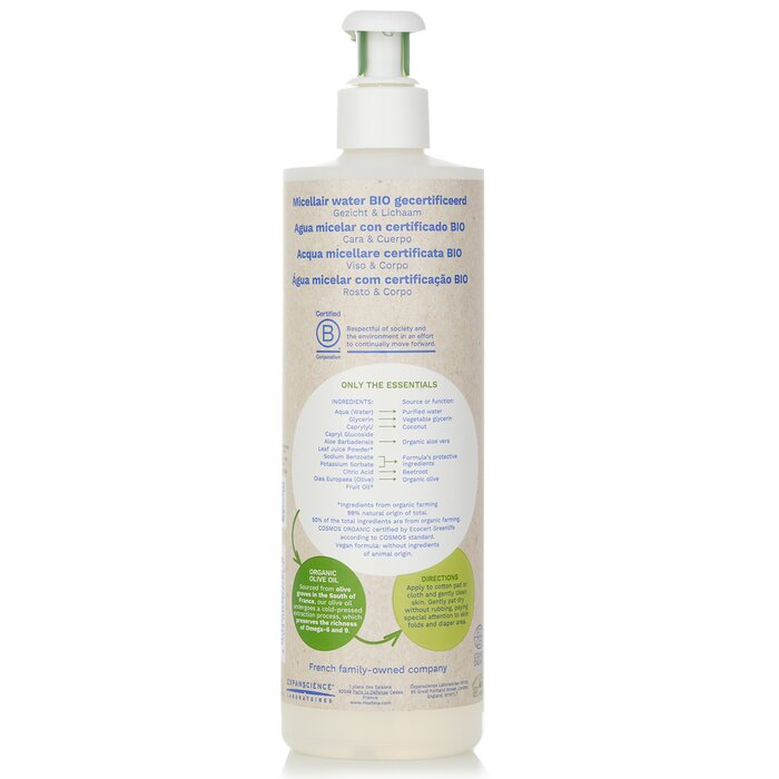 Bio Organic Micellar Water (for Face & Body) - 400ml