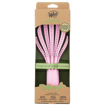 Go Green Curly Detangling Hair Brush - # Pink - 1pcs