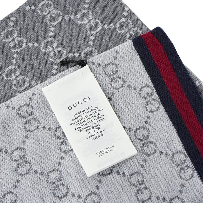 Unisex Guccissima Scarf 325806 - Grey