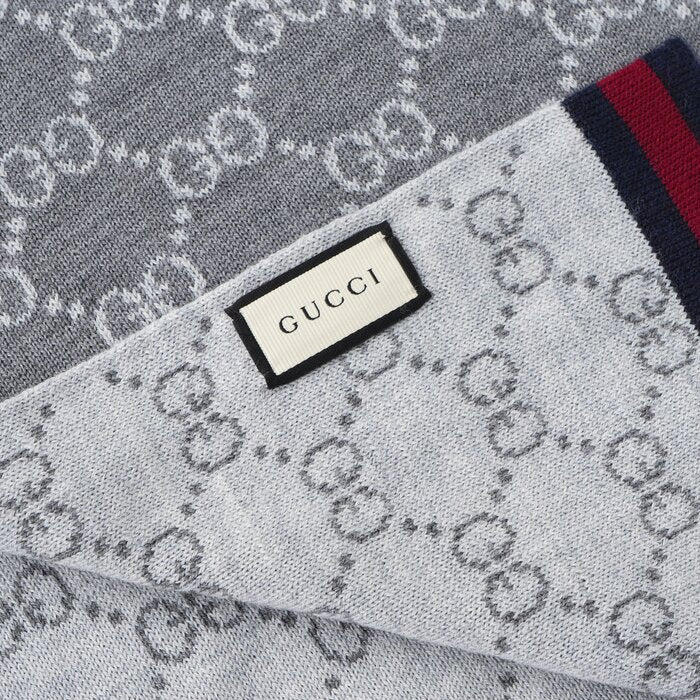 Unisex Guccissima Scarf 325806 - Grey