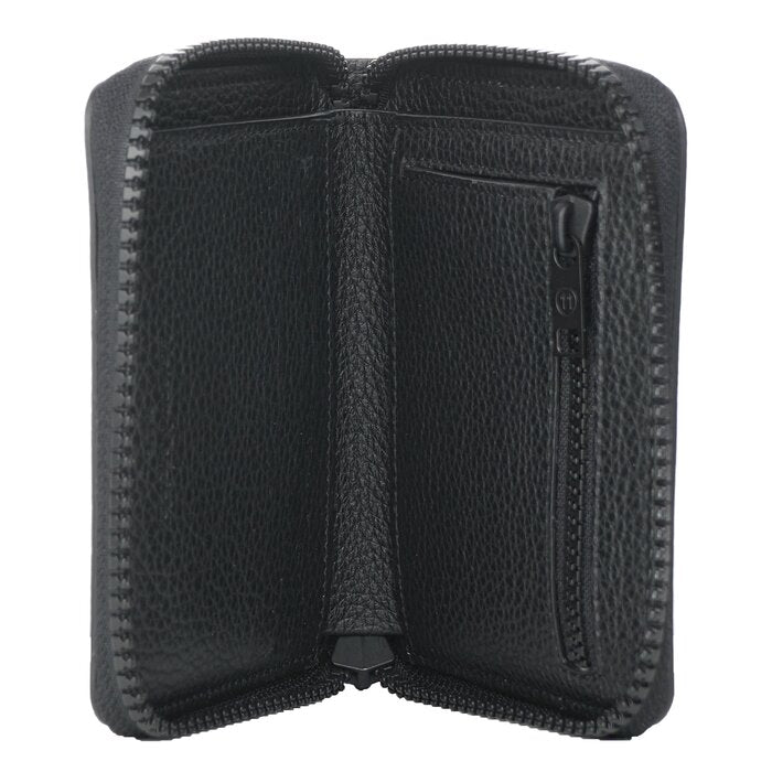 Zip-around Compact Wallet - Black