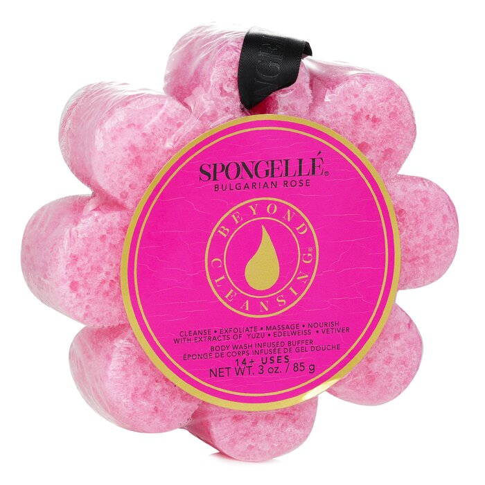 Wild Flower Soap Sponge - Bulgarian Rose (pink) - 1pc/85g