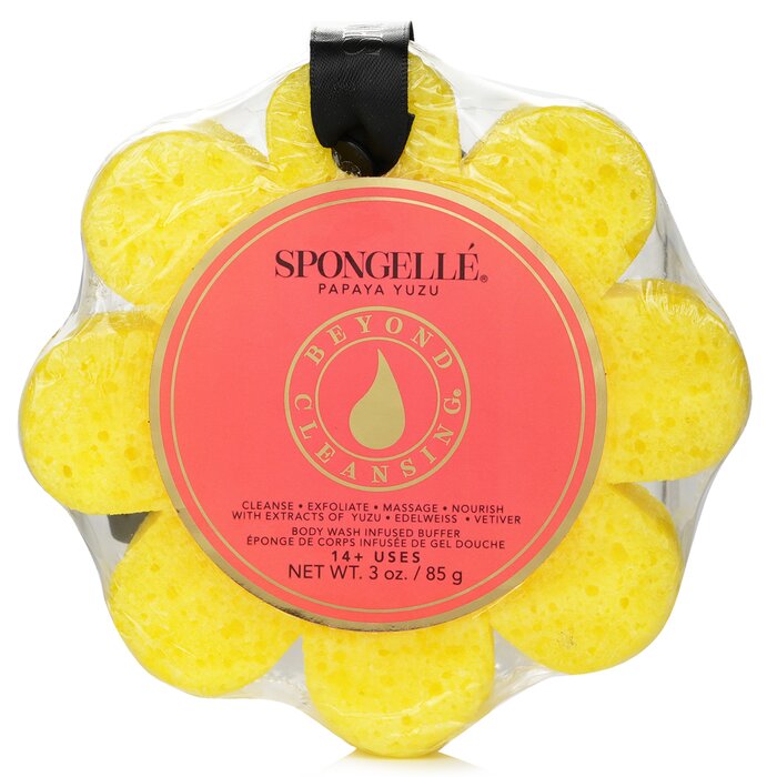 Wild Flower Soap Sponge - Papaya Yuzu (yellow) - 1pc/85g