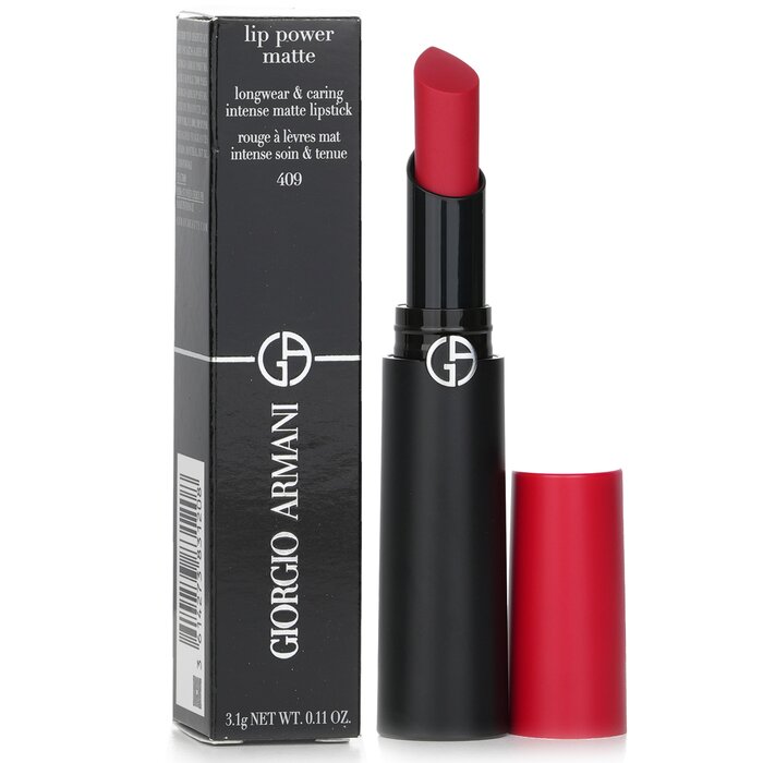 Lip Power Matte Longwear & Caring Intense Matte Lipstick - # 409 Electric - 3.1g/0.11oz