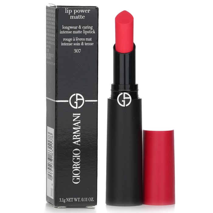 Lip Power Matte Longwear & Caring Intense Matte Lipstick - # 307 Ecstatic - 3.1g/0.11oz