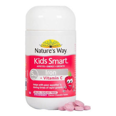 Kids Smart Iron And Vitamin C Chewable - 50 capsules