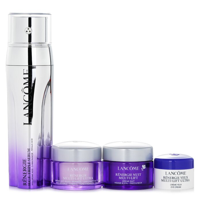 High Performance Anti-aging Skincare Set: Renergie Serum 50ml + Day Cream 15ml + Night Cream15ml + Eye Cream 5ml - 4pcs