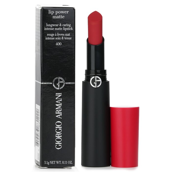 Lip Power Matte Longwear & Caring Intense Matte Lipstick - # 400 Four Hundred - 3.1g/0.11oz