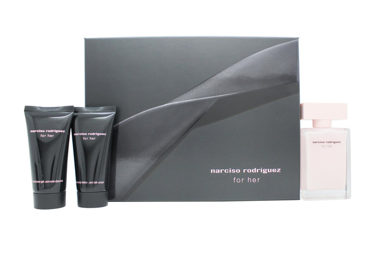 Narciso Rodriguez Narciso Rodriguez For Her Gift Set 50ml EDT + 50ml Body Lotion + 50ml Duschgel