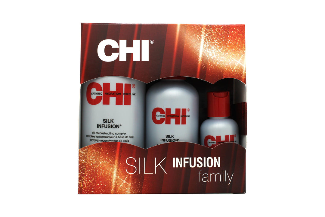 CHI Silk Infusion Presentset 355ml Leave-In Treatment + 177ml Leave-In Treatment + 59ml Leave-In Treatment