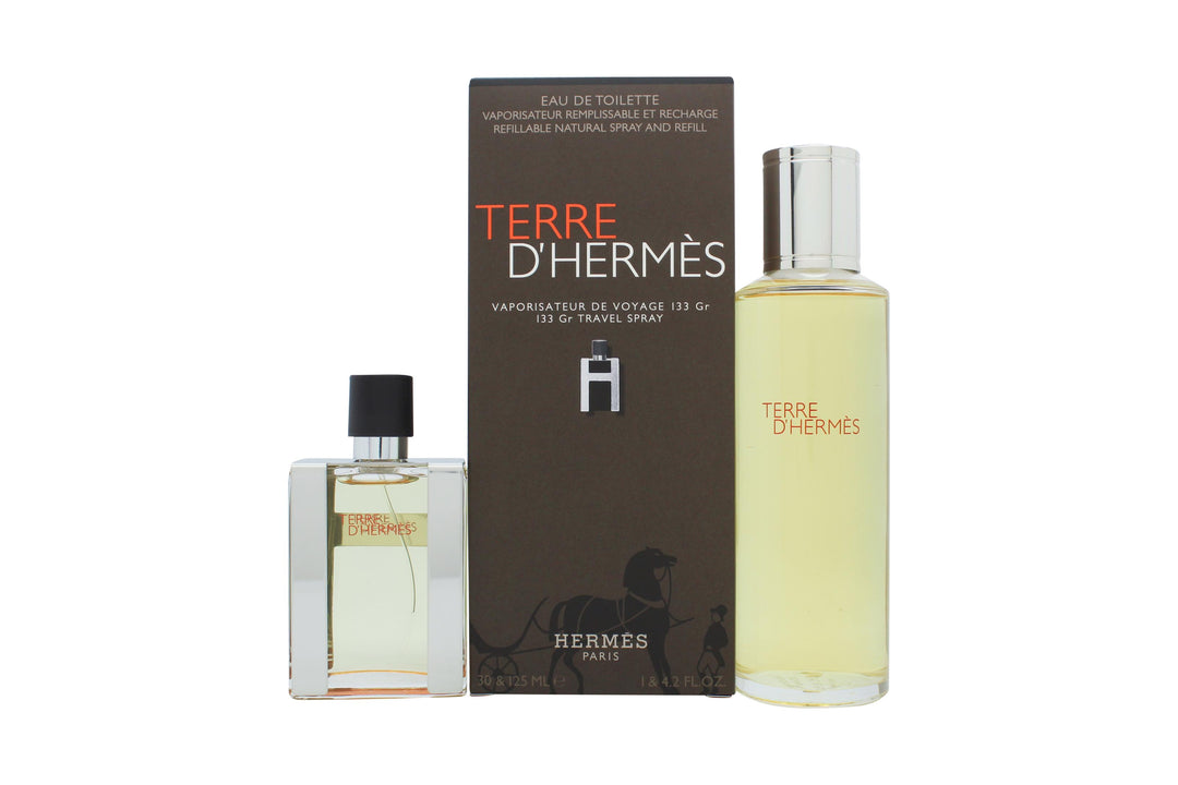 Hermès Terre d'Hermès Presentbox 30ml EDT Återfyllbar + 125ml EDT Påfyllnad