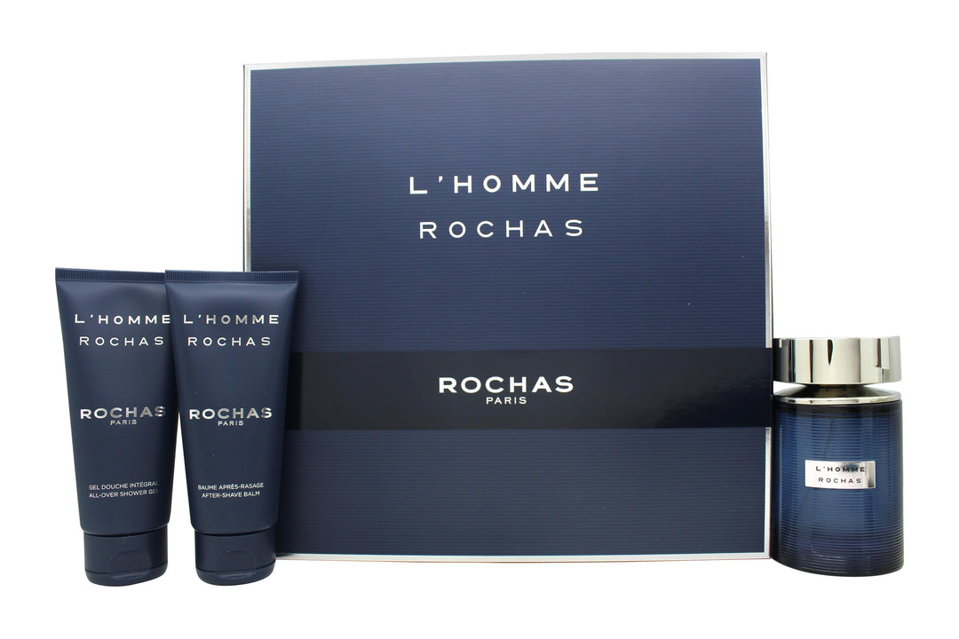 Rochas L'Homme Rochas Presentset 100ml EDT + 100ml Shower Gel + 100ml Body Lotion