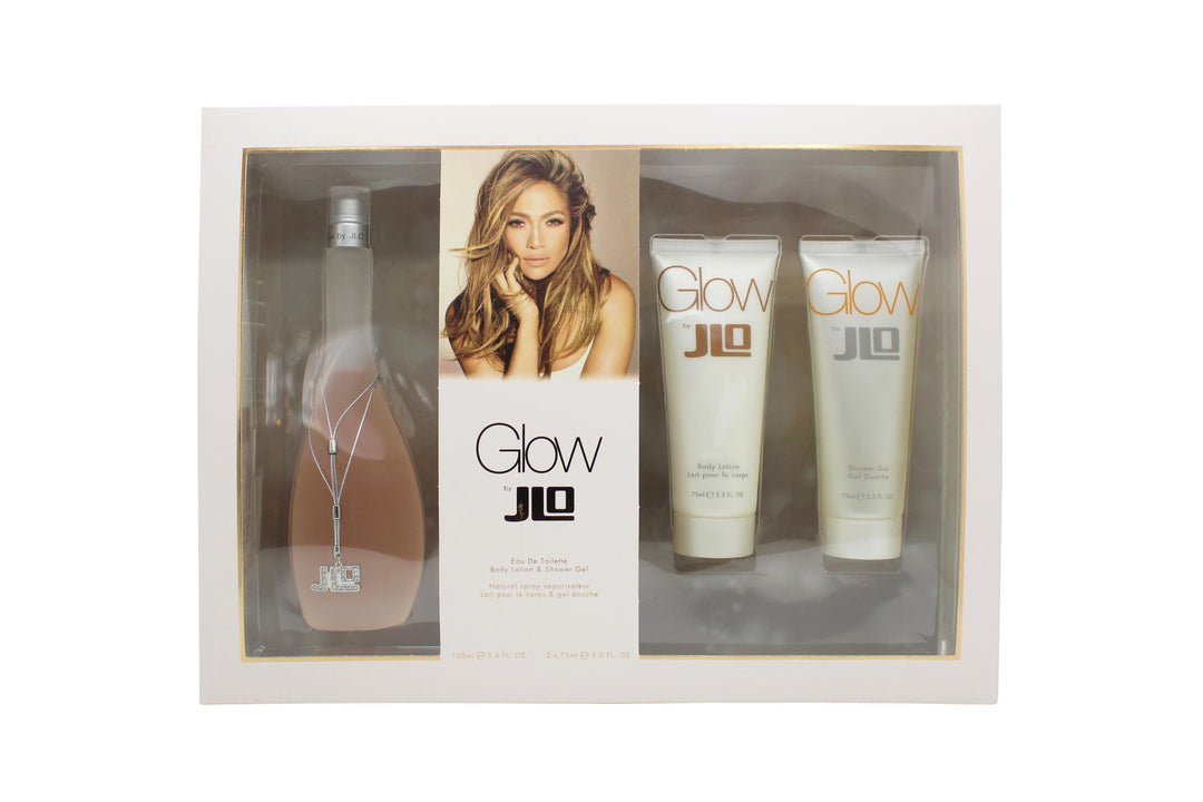 Jennifer Lopez Glow Giftset 100ml EDT +  75ml Body Lotion + 75ml Duschgel