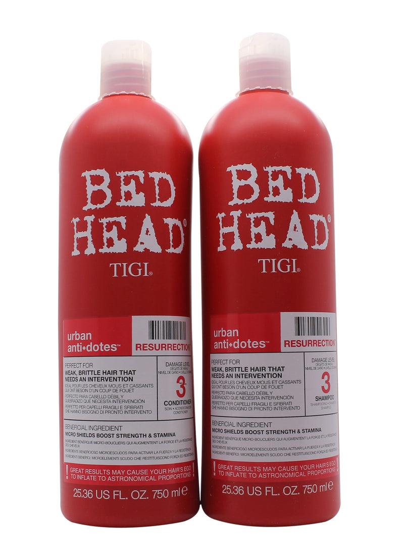 Tigi Duo Pack Bed Head Urban Antidotes Resurrection 750ml Shampoo + 750ml Conditioner