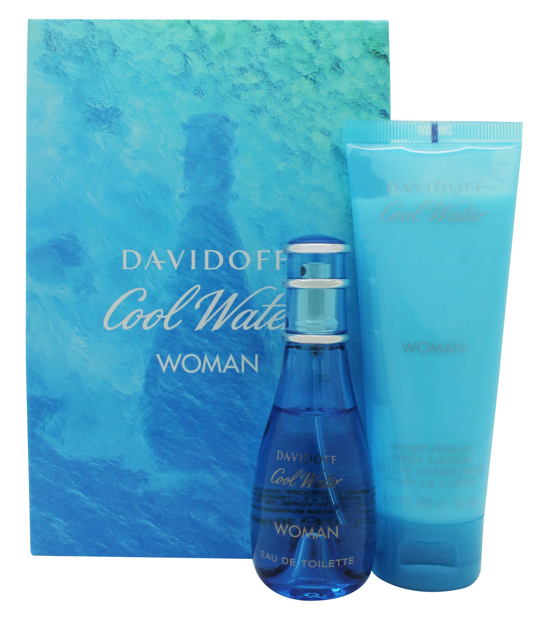 Davidoff Cool Water Woman Gift Set 30ml EDT + 75ml Body Lotion