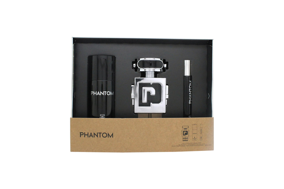 Paco Rabanne Phantom Presentset 100ml EDT + 10ml EDT + 150ml Deodorant Sprej