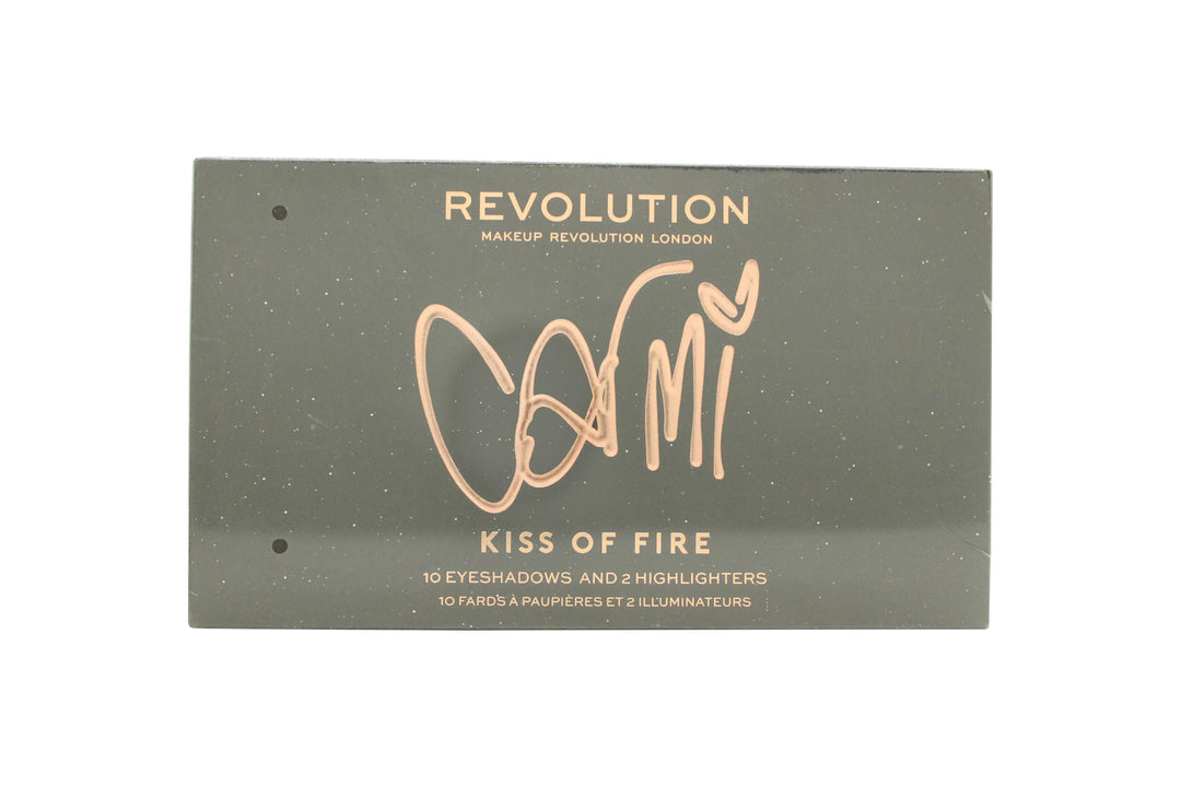 Makeup Revolution x Carmi Kiss On Fire Sminkpalett 10 x 2g Ögonskugga + 2 x 3.5g Highlighter