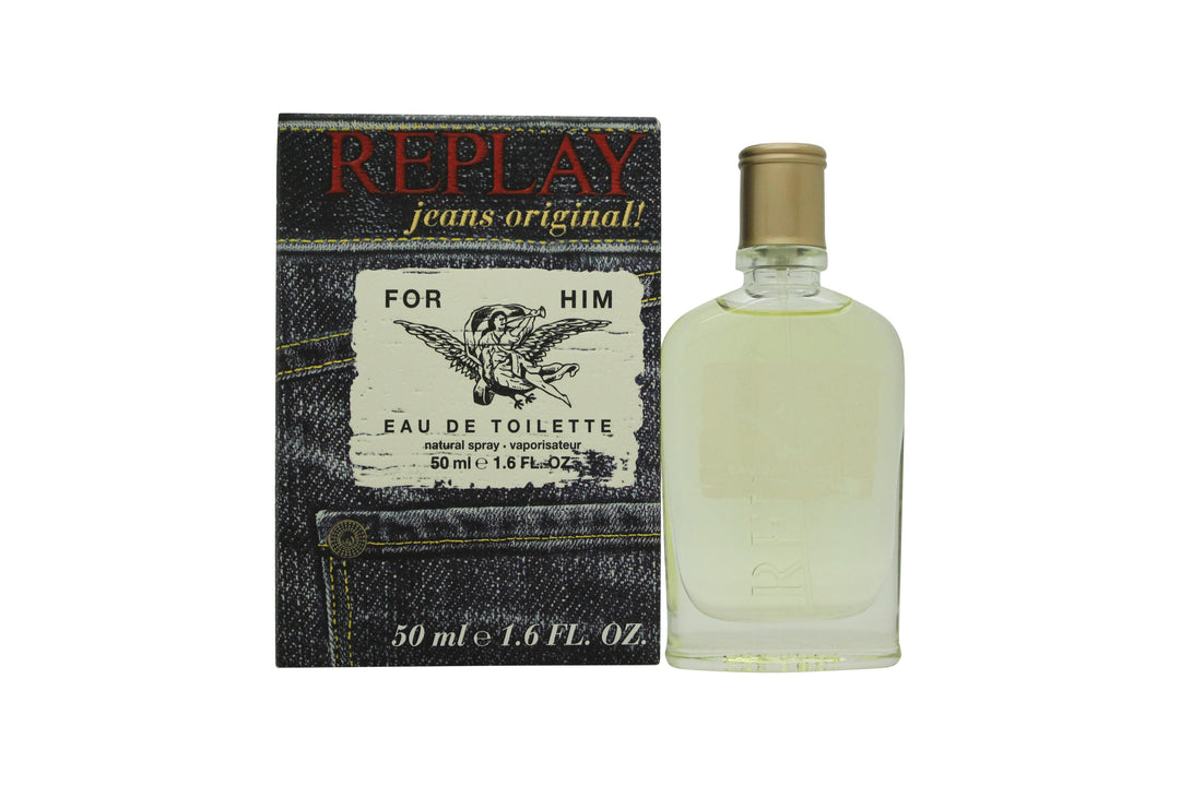 Replay Jeans Original för Honom Eau de Toilette 50ml Sprej