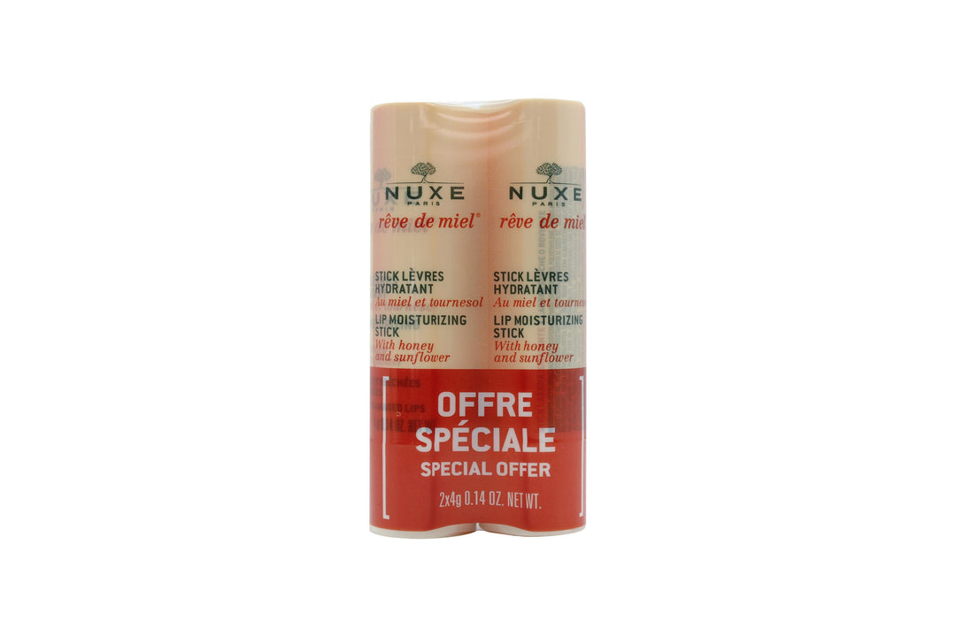 Nuxe Rêve De Miel Lip Moisturising Stick Duo Presentset 2 x 4g Lip Balms