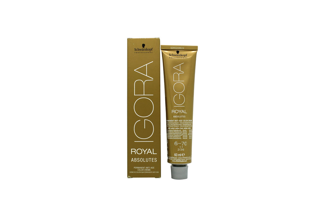 Schwarzkopf Igora Royal Absolutes Anti-Age Permanent Hårfärg 60ml - 6-70