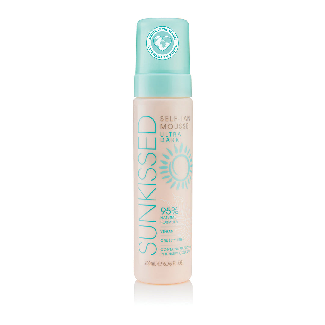 Sunkissed 95 Percent Natural Self Tan Mousse 200ml - Ultra Dark