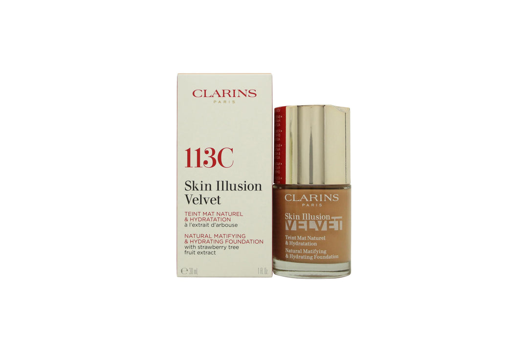 Clarins Skin Illusion Velvet Foundation 30ml - 113C