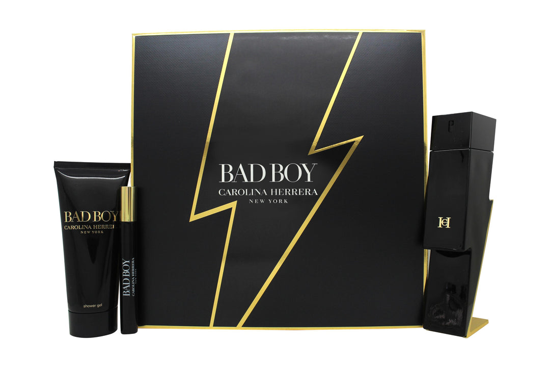 Carolina Herrera Bad Boy Presentset 100ml EDT + 100ml Shower Gel + 10ml EDT