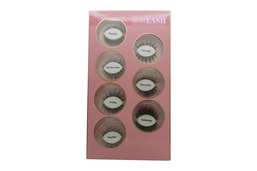 OH MY LASH Faux Mink Strip Fransar Set - Måndag-Söndag