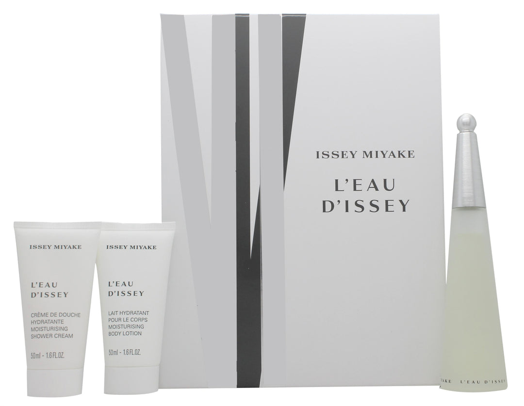 Issey Miyake L'eau d'Issey Gift Set 50ml EDT + 50ml Body Lotion + 50ml Shower Cream