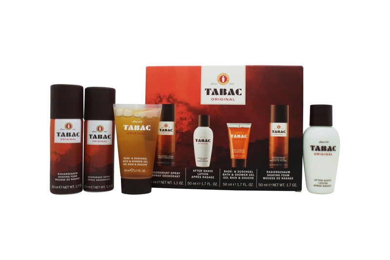 Mäurer & Wirtz Tabac Original Gift Set 50ml Aftershave Lotion + 50ml Bath & Shower Gel + 50ml Deodorant Spray + 50ml Shaving Foam